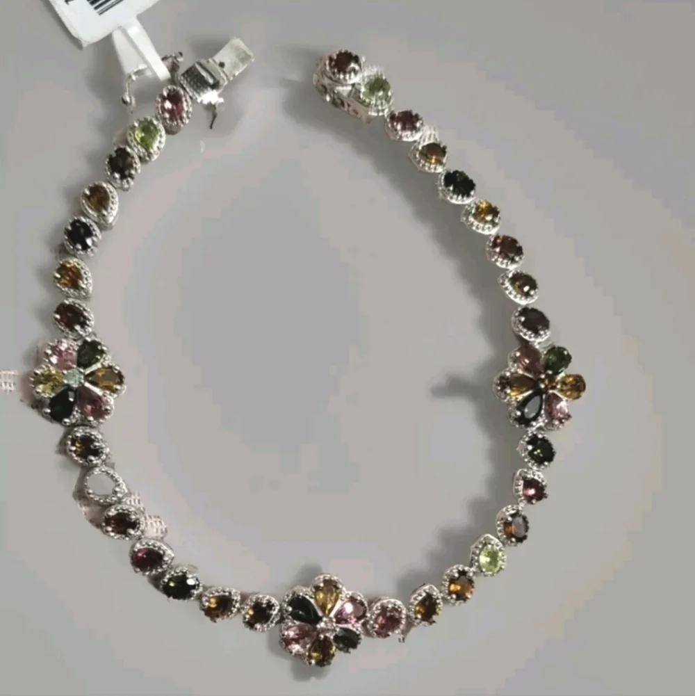 Kashmir Kyanite Tennis Bracelet Platinum Over Sterling Silver 8 Inch